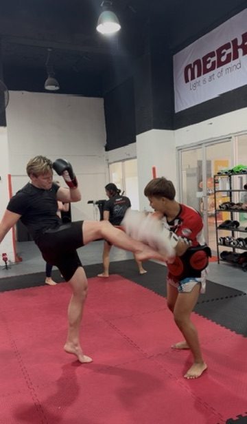 Ryker sweating after papaya salad