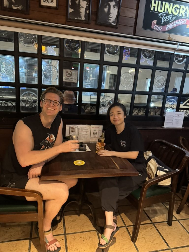 Ryker and Peach at pub