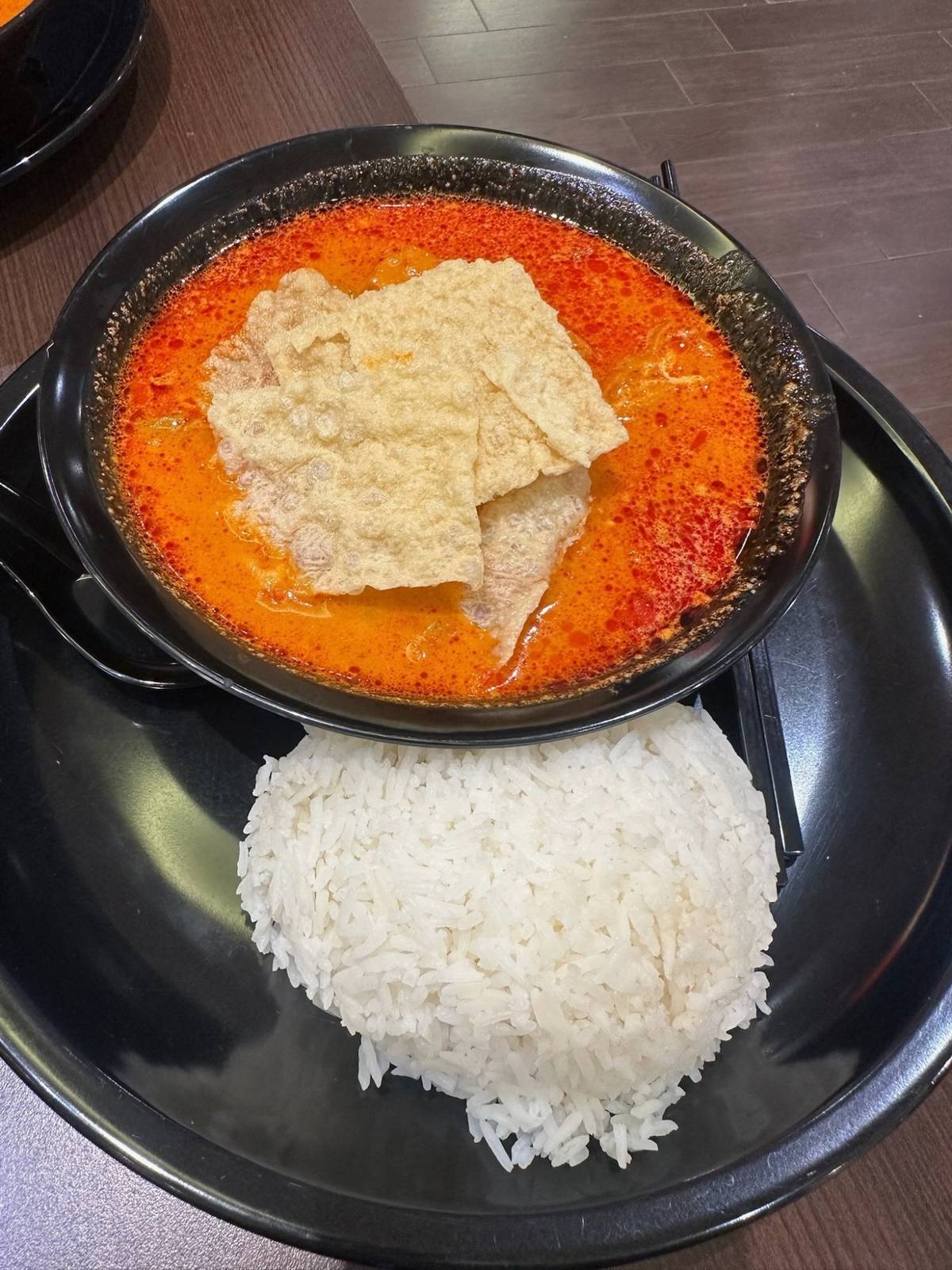 Nana's Curry with potatoes and rice