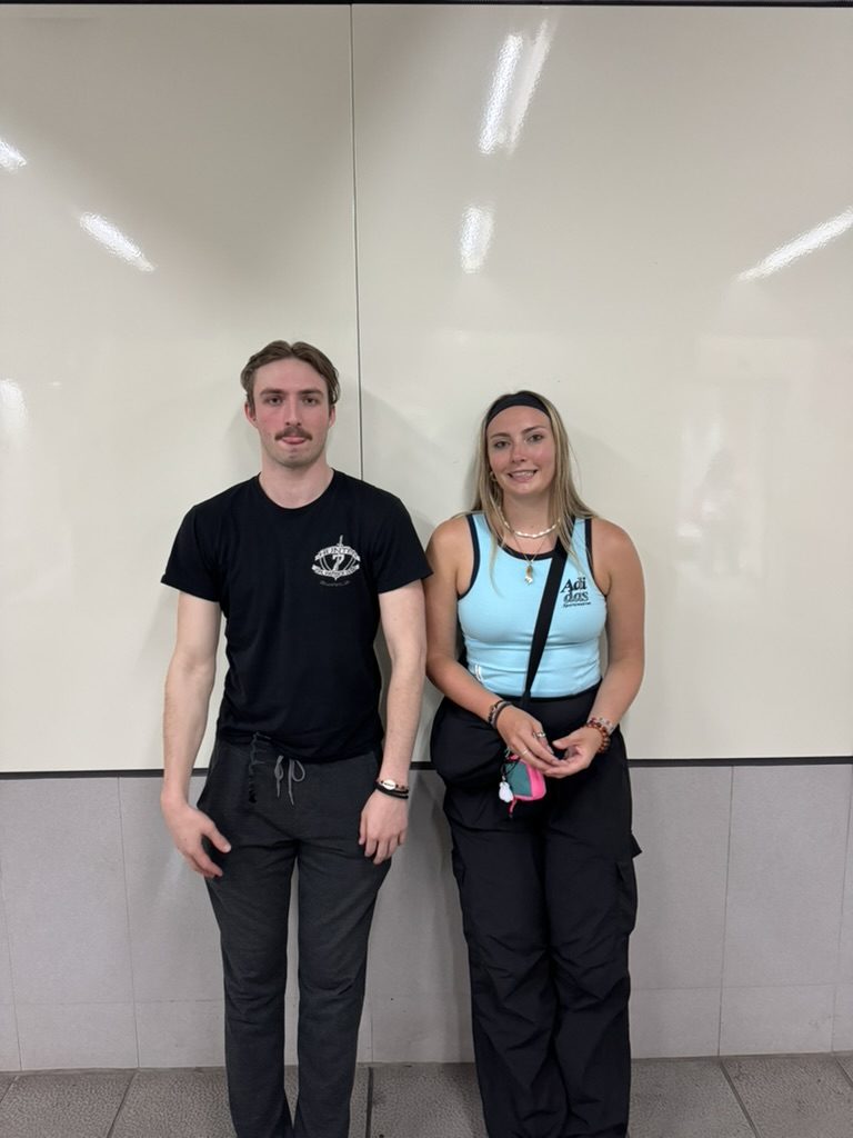 August and Meg at the MRT