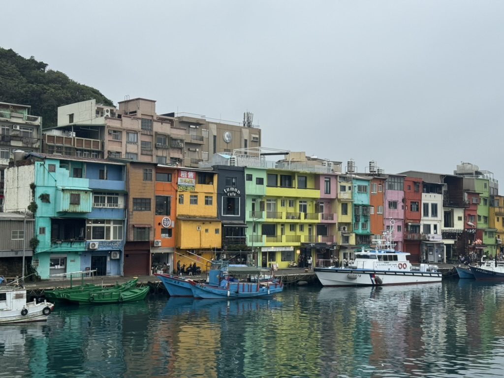 Keelung colorful harbor buildings