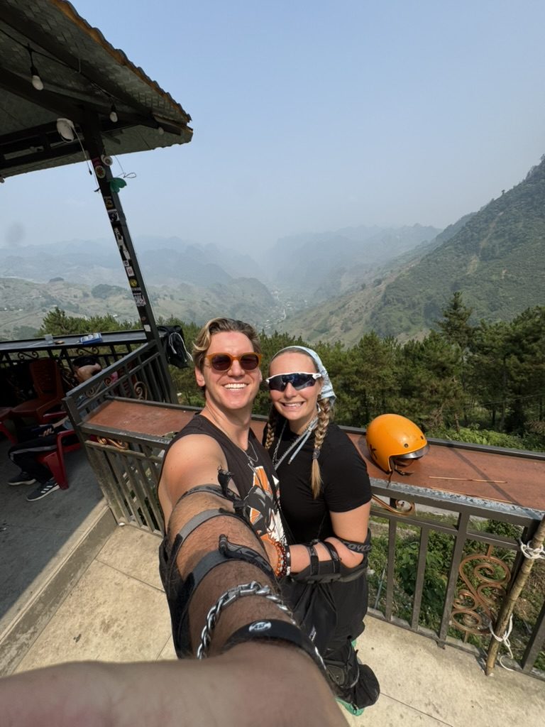 Ryker and Meg selfie on the Ha Giang Loop