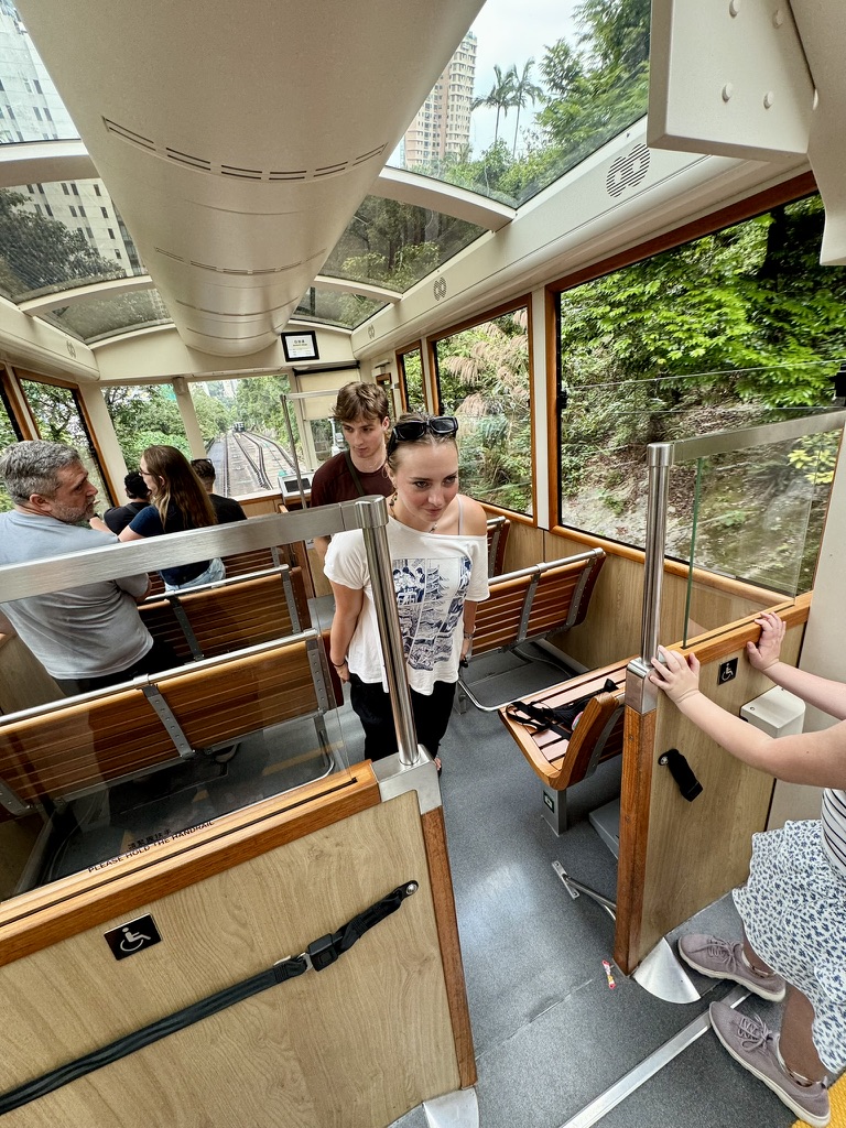 Inside the Peak Tram