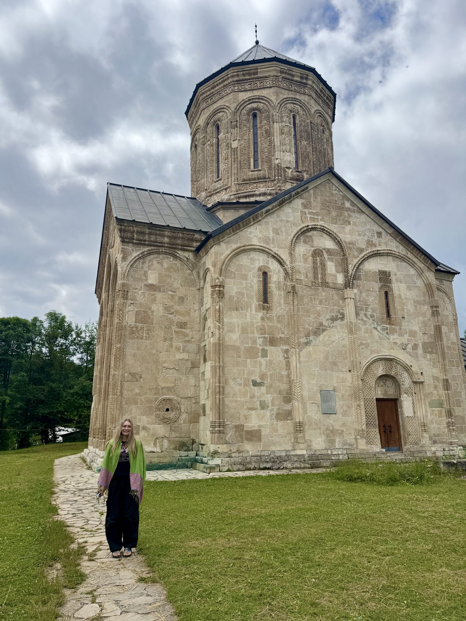 A stone country church in the Kakheti countryside