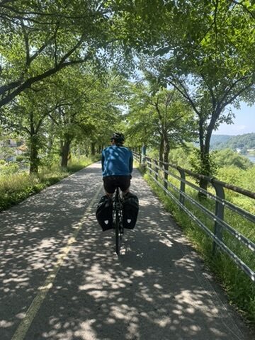 Tree tunnel riding