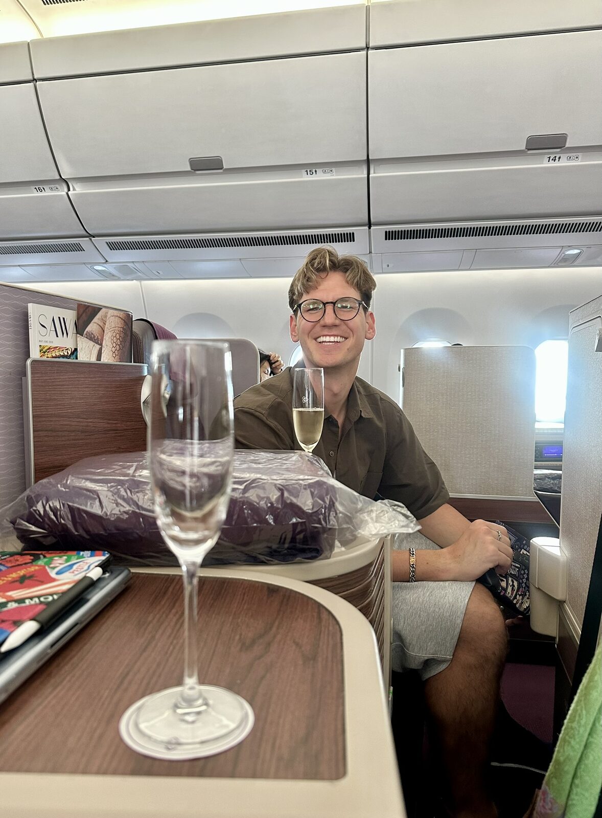 Thai Airways business class, Seoul to Istanbul
