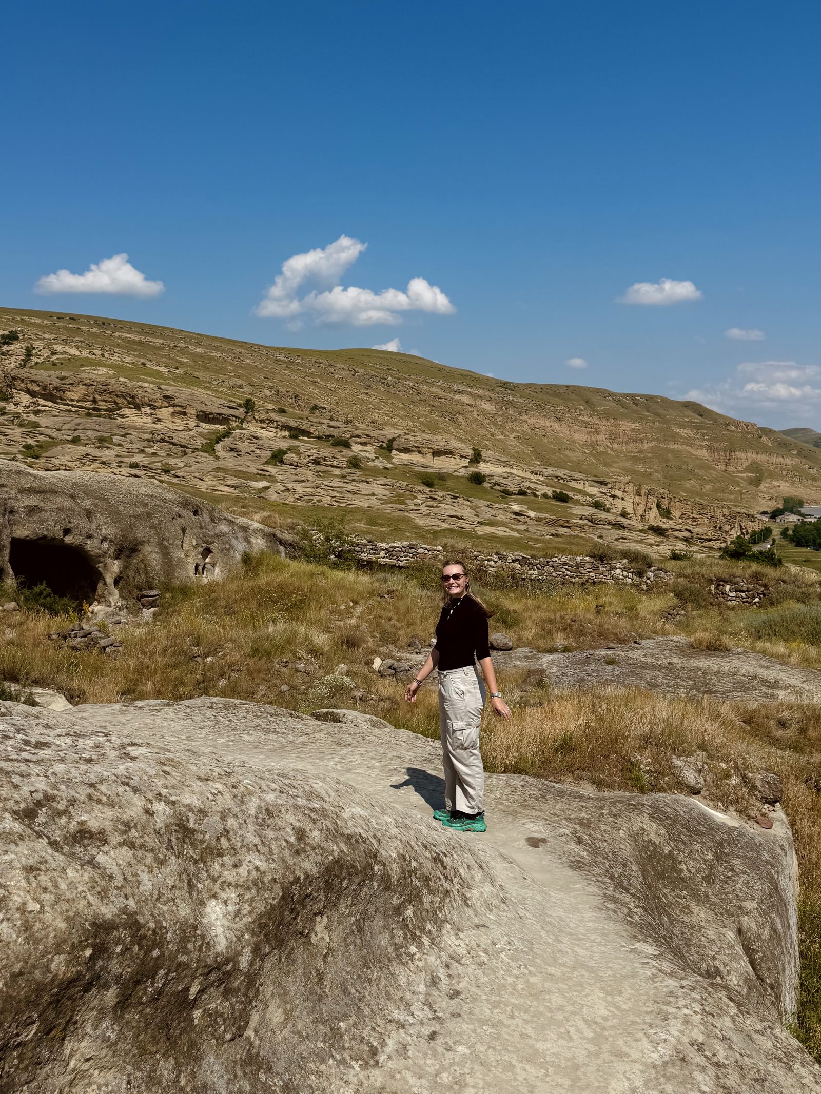Exploring the ancient cave-city hillside