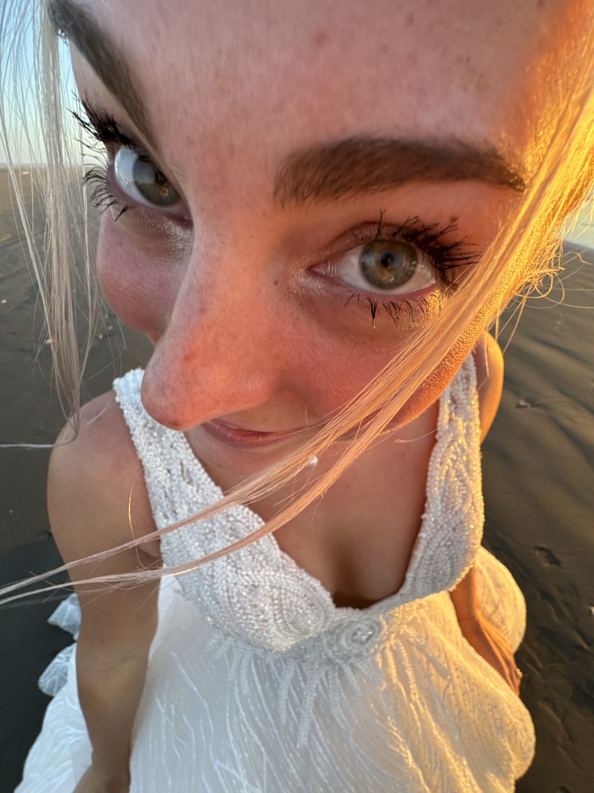 Golden hour on the beach
